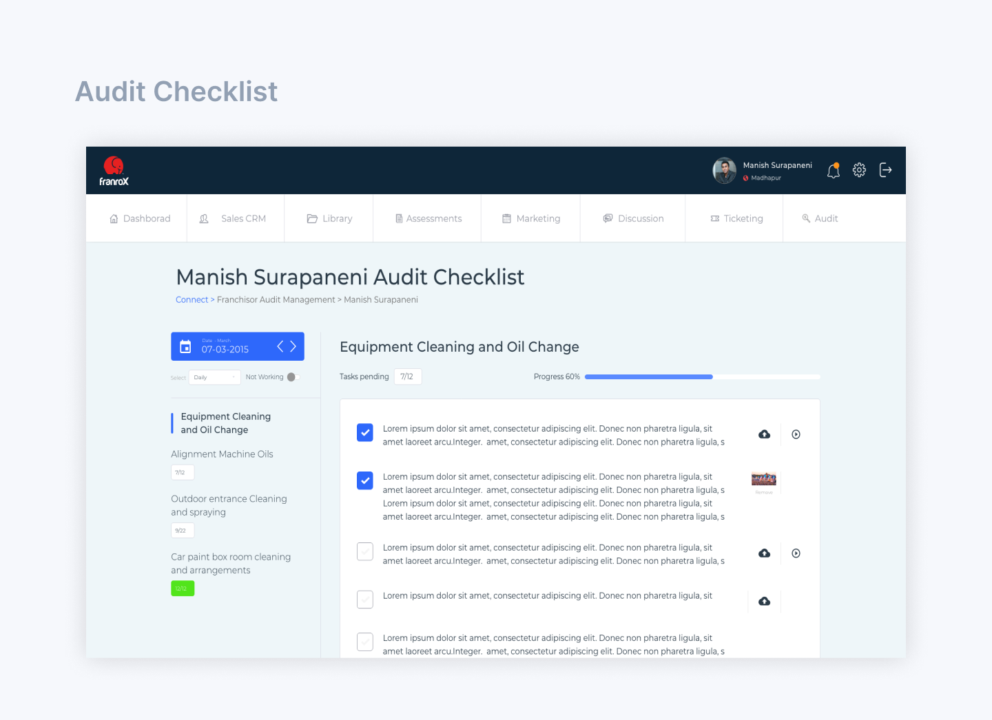 Carz.4 audit checklist