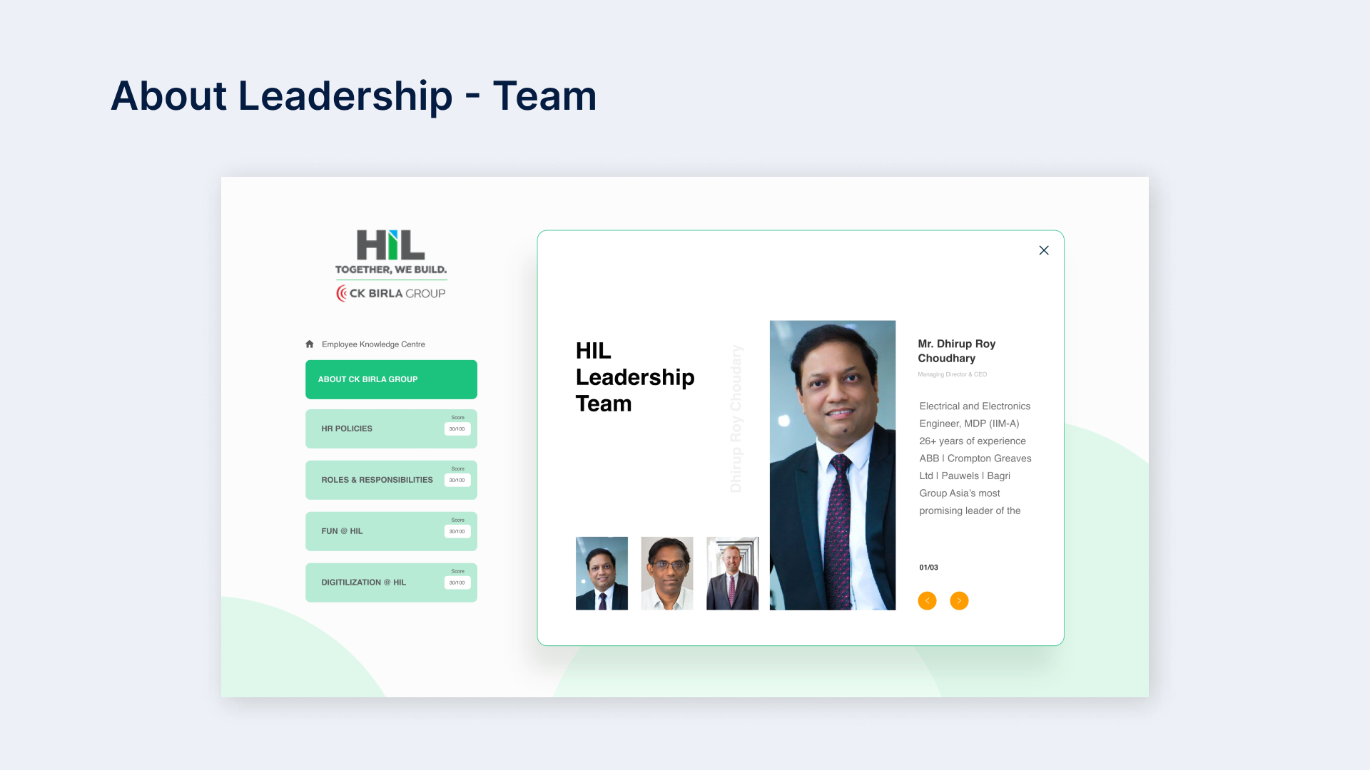 About Leadership - Team